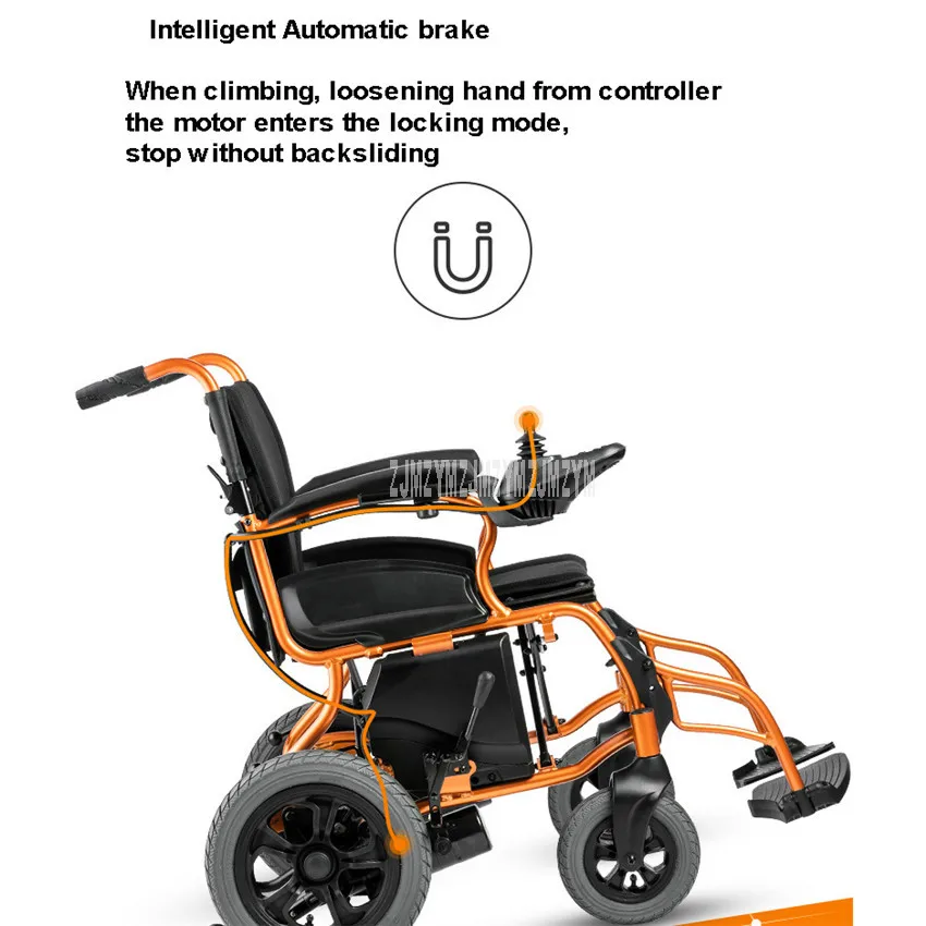  26kg Lightweight Electric Wheelchair Older Disabled Patient Portable Foldable Handicapped Scooter 2