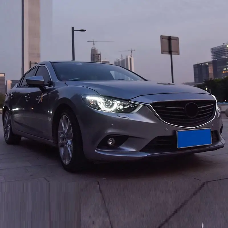 Assessoires ходовой боковой указатель поворота аксессуар Стайлинг Automovil Led Drl фары автомобиля фары в сборе 17 18 для Mazda Atenza