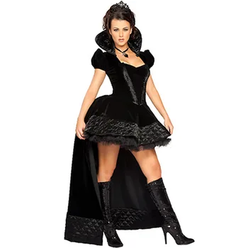 

Dancing Stage Costumes Black Extended Queen Costume Role Play Uniform Game Halloween Costume Dance Platm Suit Sportswear