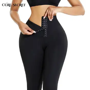

CURE SECRET Women's Waist Trainer Hi-Waist Leggings Tummy Control Compression Slimming Pants Anti Cellulite Leg Shapewear Pantie