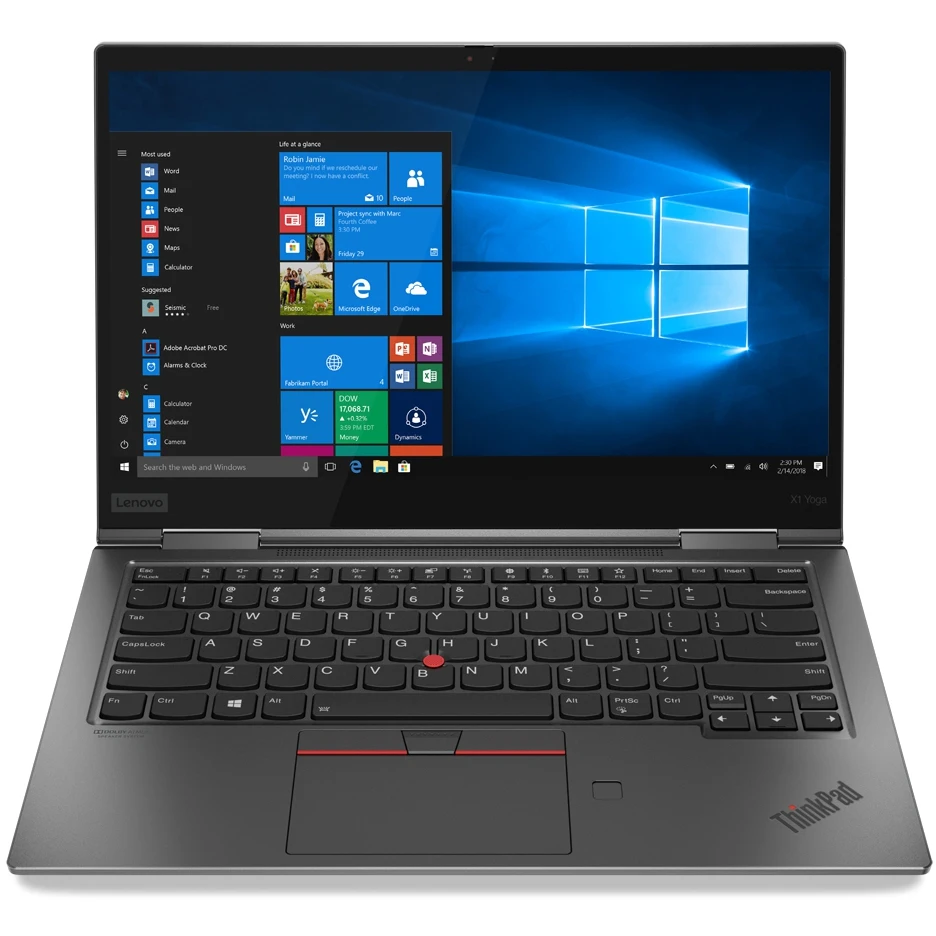 Ноутбук Lenovo ThinkPad X1 Yoga Gen4 14&quot IPS i7-8565U 16 Гб 512Гб SSD Intel UHD Graphics 620 Win 10 Pro 20QF0022RT |