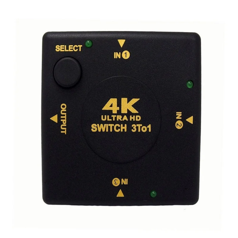 Видеопереключатель 1080P 4K * 2K HDMI сплиттер 3 входа 1 выход концентратор для DVD HDTV Xbox PS3