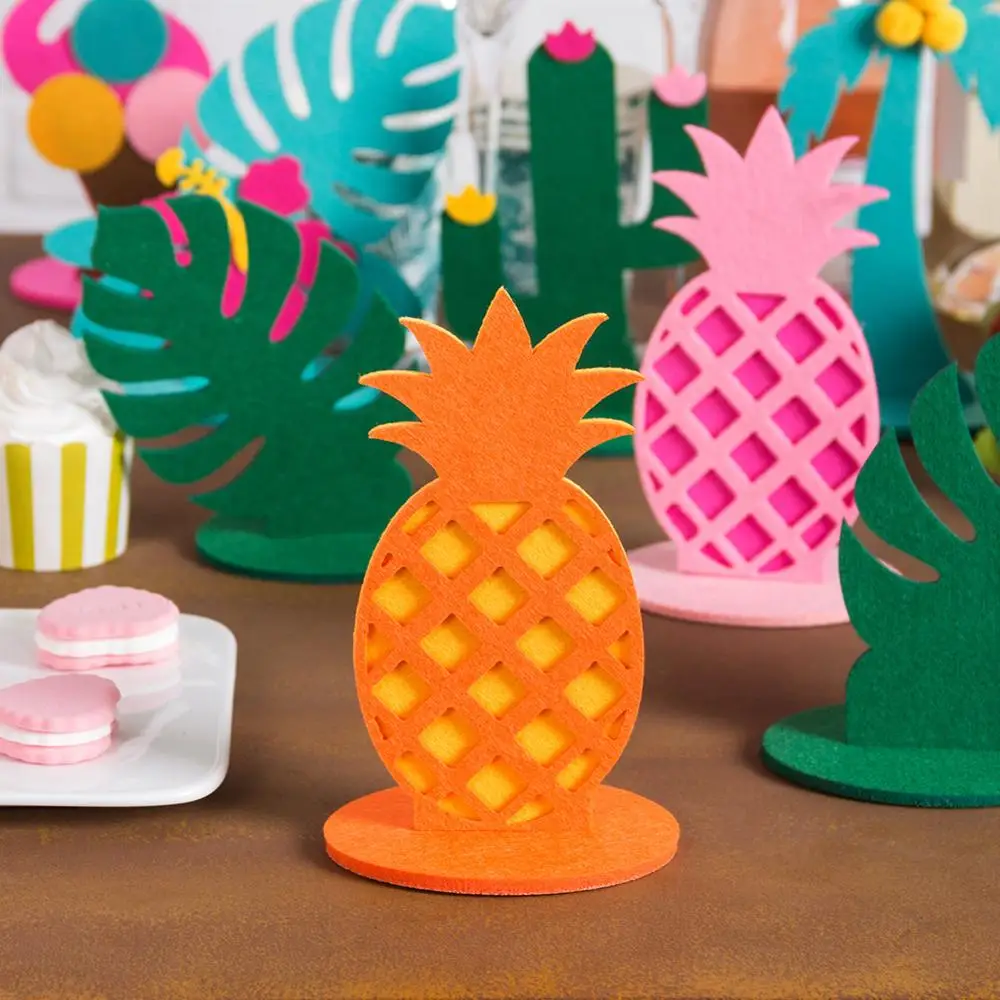 Tropical Flamingo Pineapples Cactus Coconut tree Centerpiece Table decorative Birthday Summer Wedding Hawaiian Party Decorations