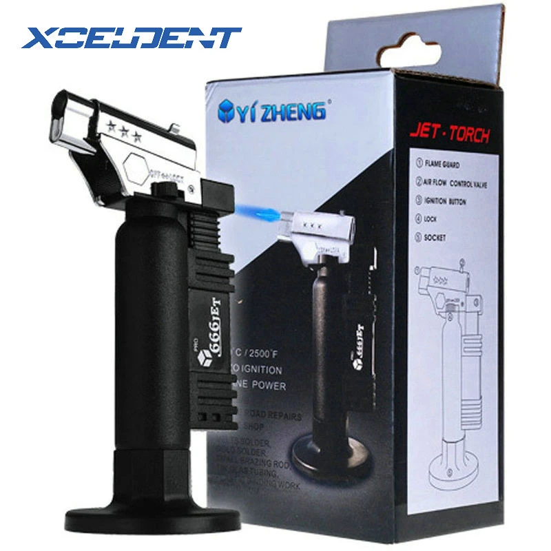 Solder Dental Lab Ignition Flame Butane Gas Burner Torch Soldering