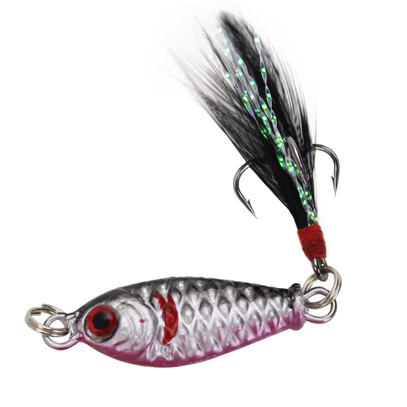 1 Pcs Metal Spoon Fishing Lures Wobblers 3cm 6g Gold Sliver Sequins Spinner  Baits Trout Bass Pike Fishing Tackle Pesca