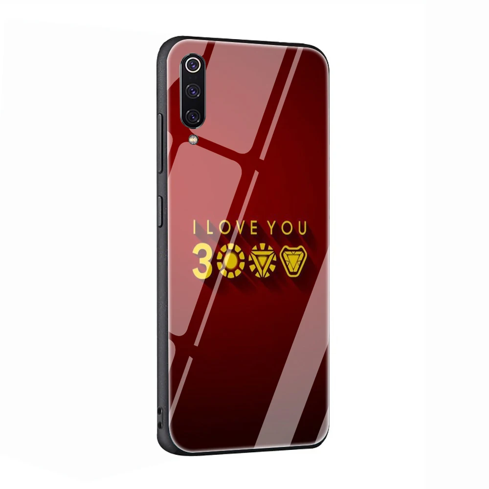 EWAU Marvel Железный человек I Love You 3000 закаленное стекло чехол для телефона для Xiaomi mi A1 A2 8 9 Красный mi 4X 6A Note 5 6 7 Pro F1 - Цвет: G11