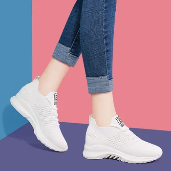 

Small White Shoes Woman Female 2020 Season Leisure Sports Joker Running Face Breathable Tenis Feminino Zapatos Mujer Sneakers