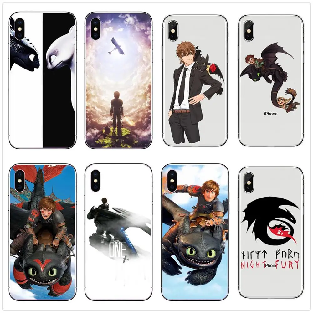 For iphone11Pro Max Case toothless How To Train Your Dragon Phone Accessories for iPhone XS 6S 8 Plus XR | Мобильные телефоны и