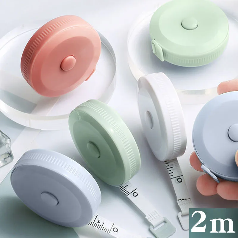 

1PC 200cm/79" Tape Measures Portable Retractable Ruler Children Height Ruler Centimeter Inch Roll Tape Macaron