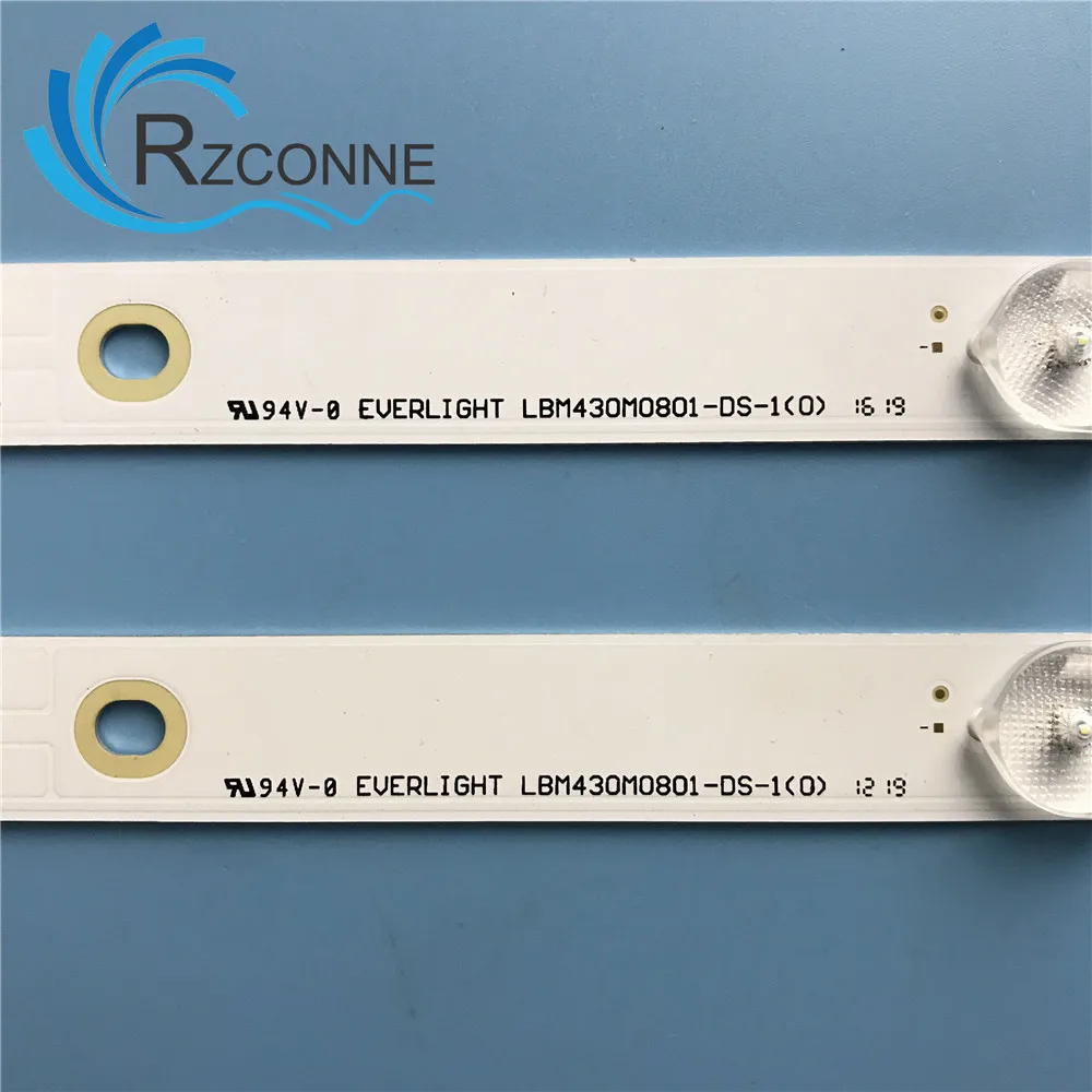 Fita de Retroiluminação Led 850 mm Lâmpadas para tv Lcd de 43 Polegadas Modelo 3v Led - Imagem 2