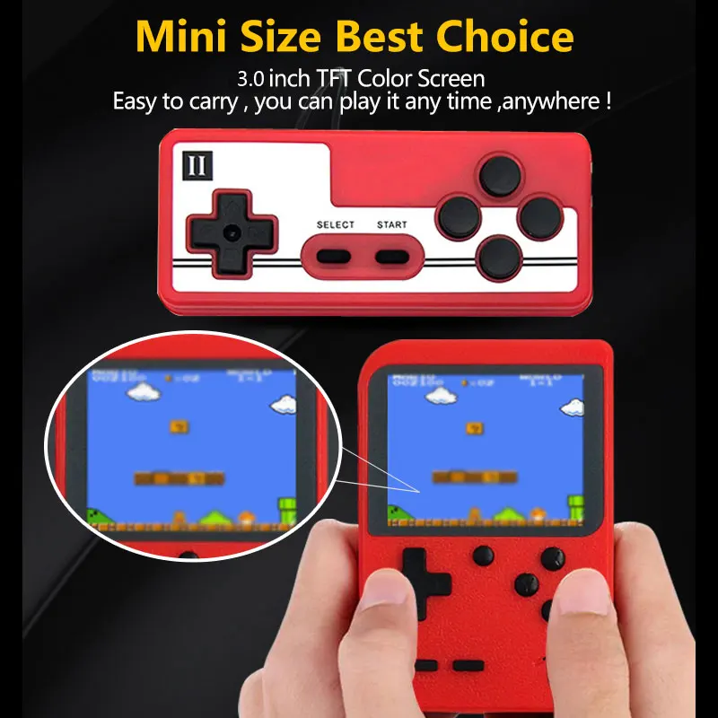 Мини Портативная ретро видео консоль 2020 портативная игровая Advance player Boy 8 бит