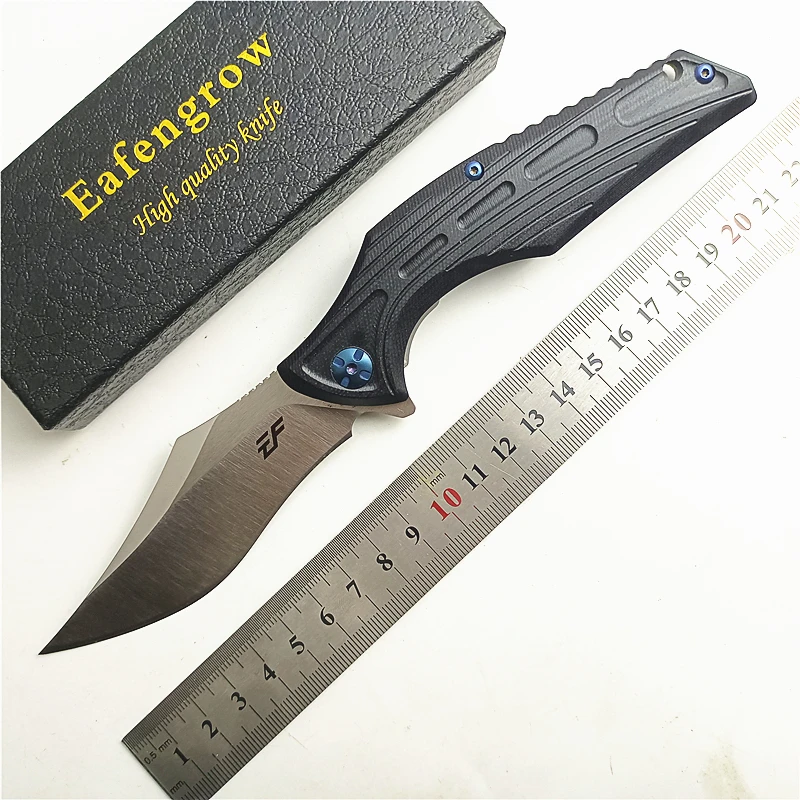 Eafengrow EF924 Outdoor Folding Knife D2 Blade G10 Handle Flipper Hunting EDC Utility Camping Survival Pocket Knives | Инструменты