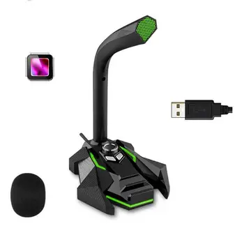 

Computer Microphone Wired Microphone USB Gaming Computer Microphone Audio Studio Microphone for Conference Live Video Chat