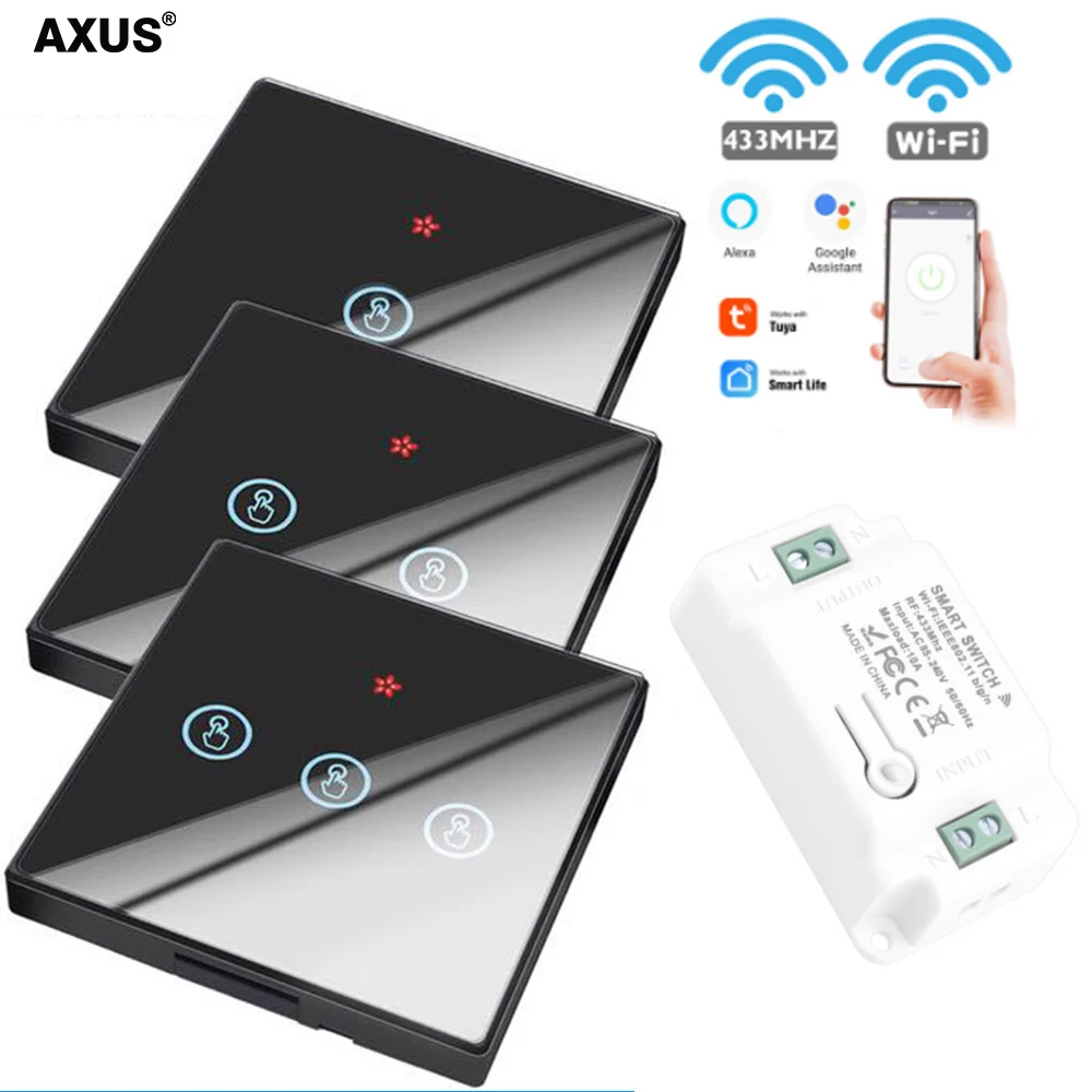 Умный выключатель AXUS Tuya с Wi-Fi и управлением через приложение | Обустройство дома