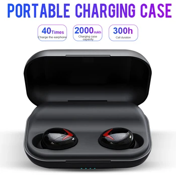 

TWS A8 Bluetooth Earphones 2000mAh Charging Box 5.1 Wireless Headphone Stereo Sports Waterproof Earbuds Headset With Microphone