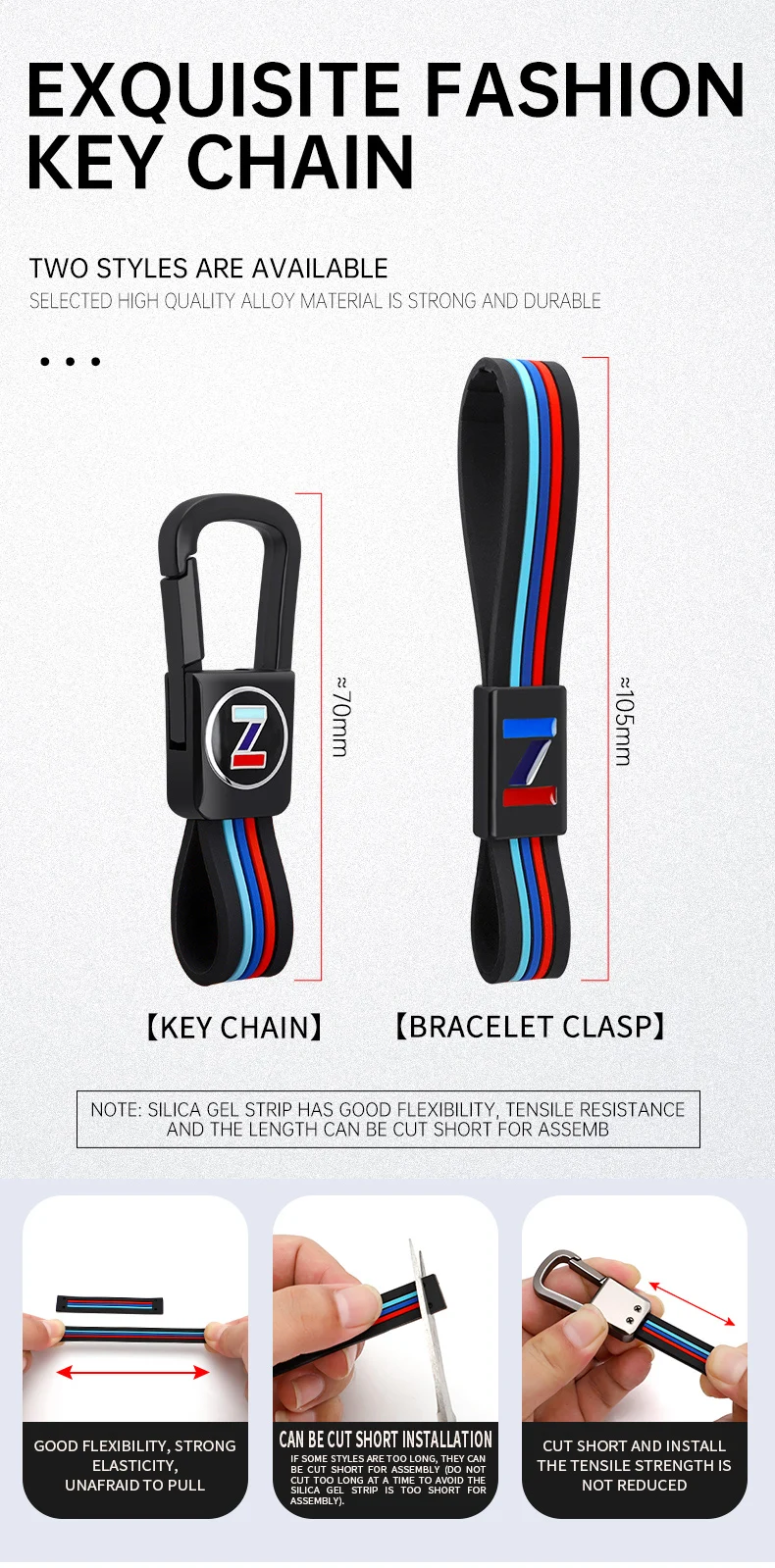 Portachiavi in lega per auto portachiavi per Bmw F20 F30 G20 F34 f31 F10 G30 F11 X3 F25 X4 I3 M3 M4 1 3 5 accessori serie Car-Styling - H28d8a7f9b2d24a3abb78d7e6ed8e1bb5a