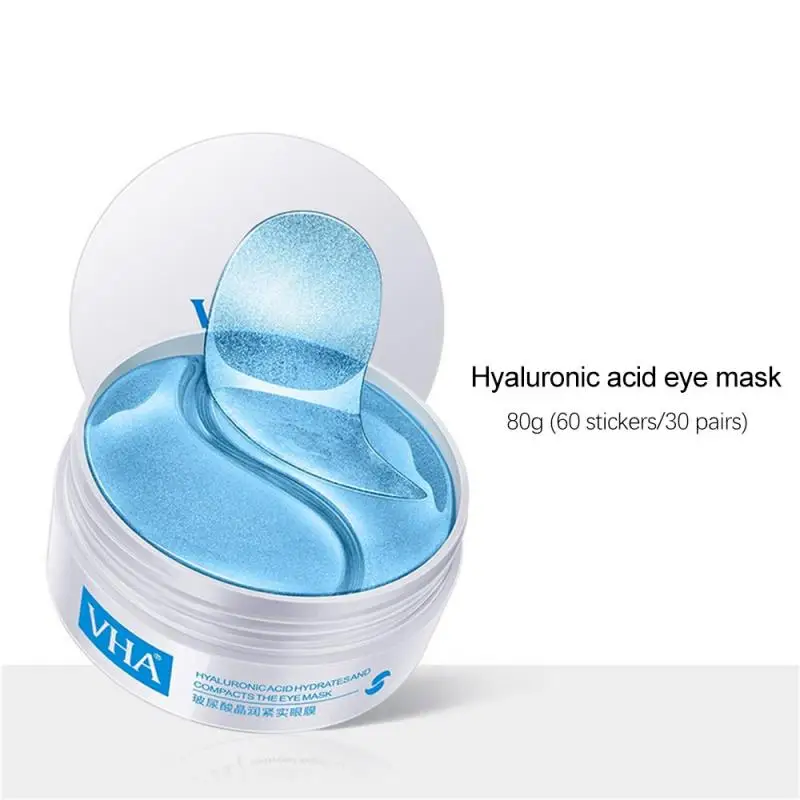 60pcs/box Avocado Eye Mask Patches Crystal Collagen  Hyaluronic Acid Gel Mask Moisturize Remove Dark Eye Skin Care TSLM1