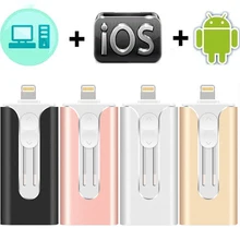 3 в 1 USB 3,0 флеш-накопитель для iPhone/Android Usb ключ OTG флеш-накопитель 256 ГБ 128 Гб 64 ГБ 32 ГБ 16 ГБ мини-накопитель