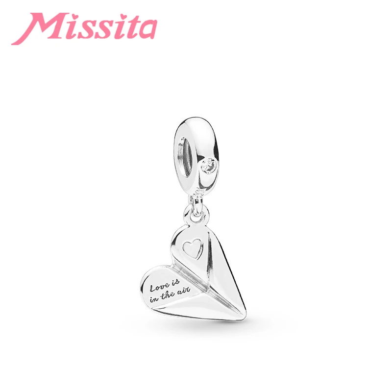 MISSITA 2019 Новый Модный кулон в виде бумажного самолета подходит для фирменных