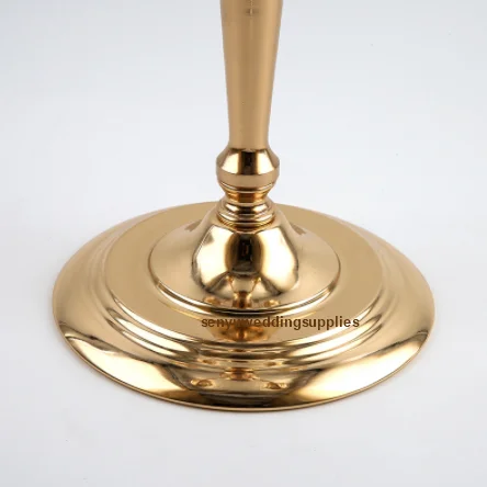10pcs)Gold Metal Flower Vase Stand Tall Wedding Decoration Table Centerpiece Floral Riser Rack Display Pedestal Party Decor