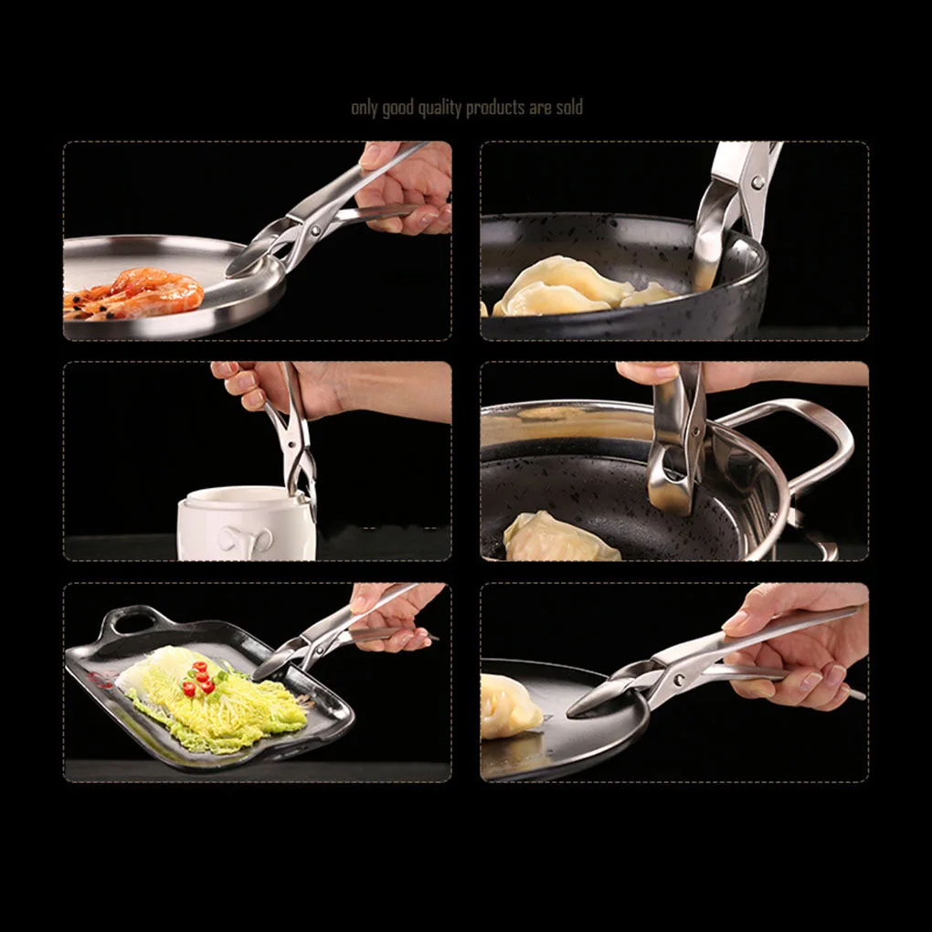 304 Stainless Steel Anti-scalding Clip Steamed Food Bowl Holder Clipping Tool Kitchen Gadgets