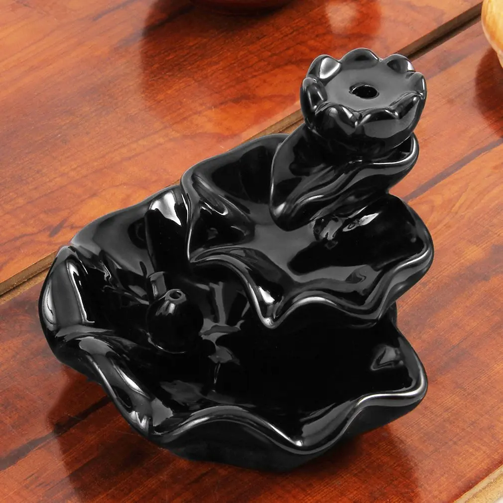Ароматическая горелка, ароматерапия, печь, лотос, пруд, лунный свет, дым, конус, ароматическая горелка, ароматный лист лотоса, домашний декор