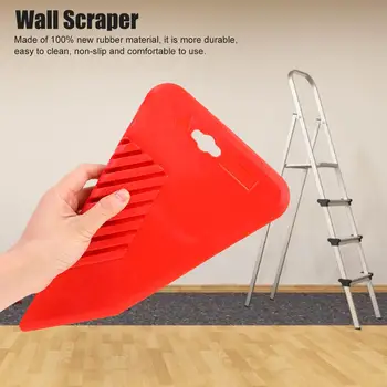

Large Rubber Red Bevel Paint Brush Wall Hand Scraper Paint Wall Smoothing Device
