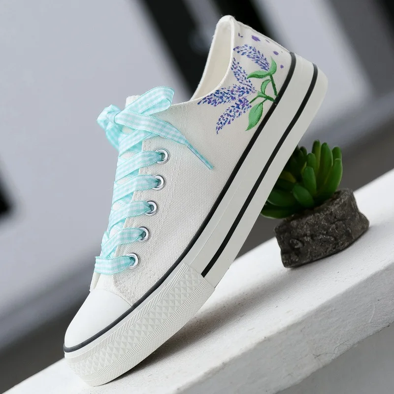 best sellers sale Hand drawn shoe  trend  Canvas shoes  woman 