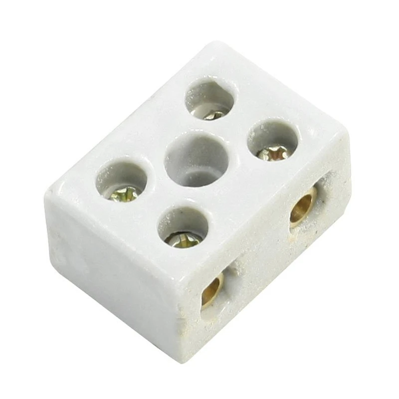 

2 Pcs 2W5H High Temperature Porcelain Terminal Block 30A 110-600V