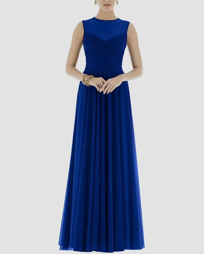 Официальное платье для матери невесты vestido de festa события Элегантные Синие Длинные элегантные вечерние платья с открытыми плечами нарядные платья - Цвет: Синий