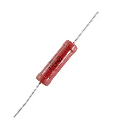 De alta tensión 100m Ohm tolerancia del 5/% Plomo axial 9mmx50mm Vidrio Esmalte resistor Rojo