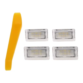 

Indoor Trunk Light 4Pcs LED Interior Light Bulbs Easy Plug Replacement For Tesla Model 3/X/S