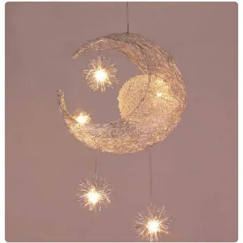 

Moon Pendant Lights Modern Ceiling Lamps Children Bedroom Hanging Lamp Christmas Decorations for Home Fixture Light