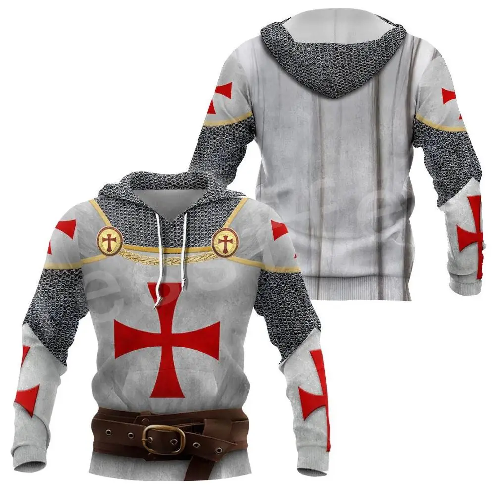 Tessffel Newest Knight Templar Jesus God Guard Cavalier Pullover Streetwear NewFashion 3DPrint Zip/Hoodies/Sweatshirts/Jacket b8
