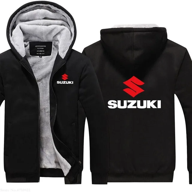Новые Зимние Цвета Плюс Вельветовая Толстовка Для Suzuki свободное теплое пальто с