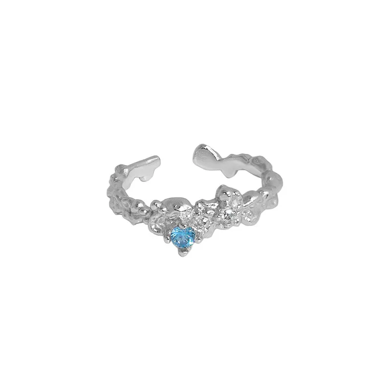 S925 Sterling Silver Open Rings Female Jewelry