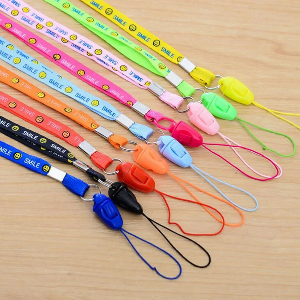 10pcs/pack Neck Straps 43cm Mobile Phone Lanyards Keychain ID Card USB