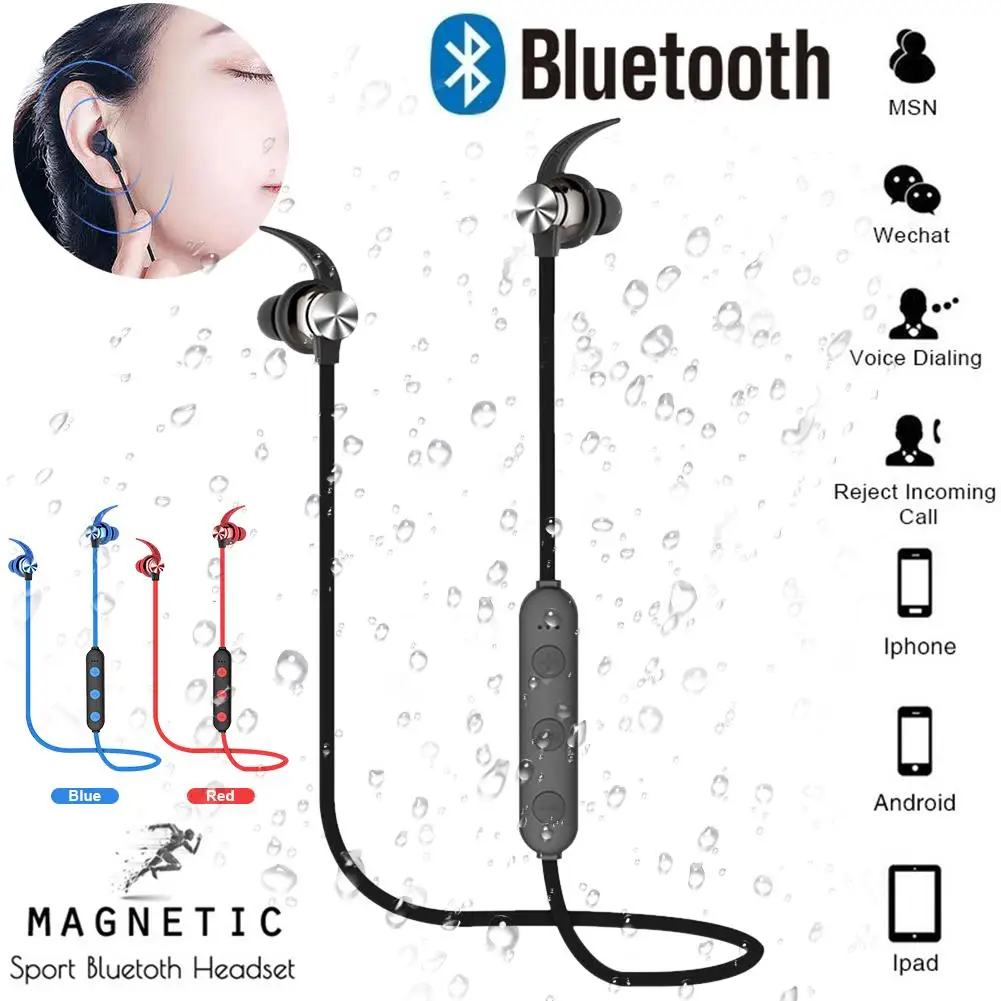 Bluetooth наушники-вкладыши 5,0 Беспроводные спортивные стерео гарнитуры с силиконовой ушной крышкой многофункциональные спортивные игровые наушники
