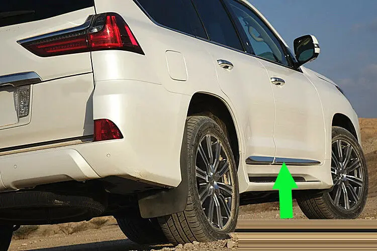 Автомобильные модификации, автомобильные аксессуары, 4 шт. для LEXUS LX570-, автомобильный АБС-пластик, корпус, антиколлизия, полосы, чехлы, сделай сам, высокое качество