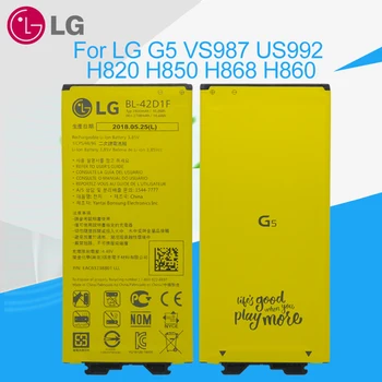 

LG Original Phone Battery BL-42D1F Replacement For LG G5 VS987 US992 H820 H830 H840 H850 H860 H868 LS992 F700 2700mAh Batteries