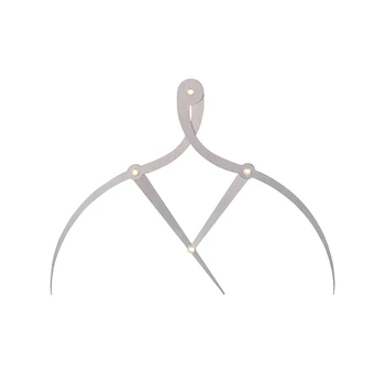 

Mean Calipers Golden Ratio Calipers Stainless Steel Eyebrow Ruler 1:1.618 Measure Tool for Tattoo Makeup-ABVP