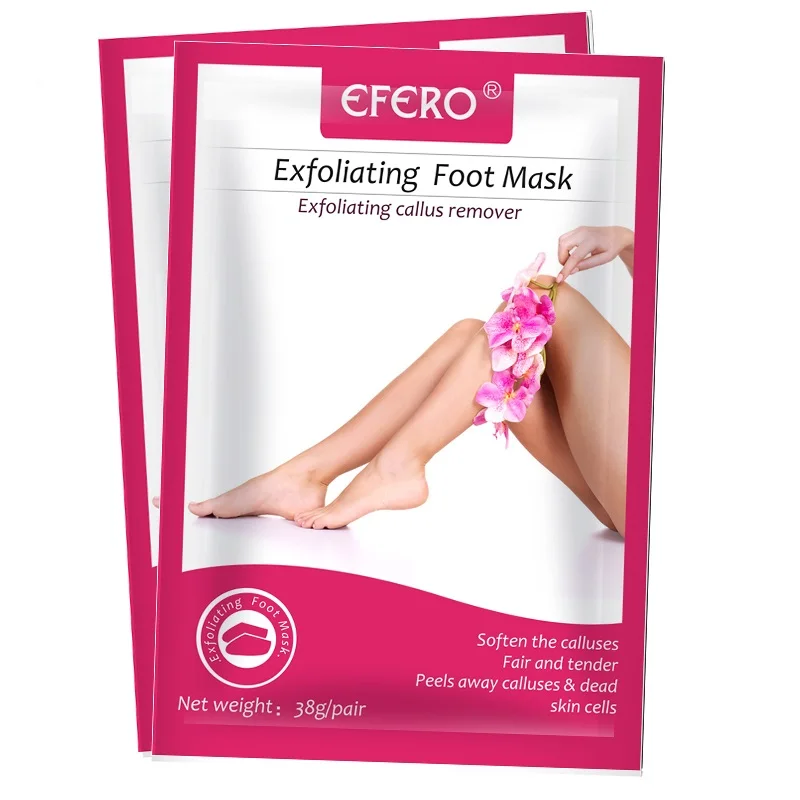 

1Pair=2Pc Baby Feet Peel Mask Remove Dead Skin Rose Foot Mask for Legs Exfoliating Mask Foot Care Socks for Pedicure Socks efero