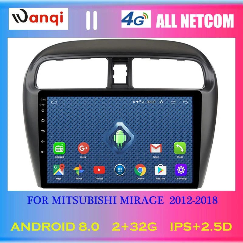 Автомобильный Gps-навигатор 4G Lte All Netcom 9 дюймов Android 8 0 для Mitsubishi mirage attrage 2012-2018