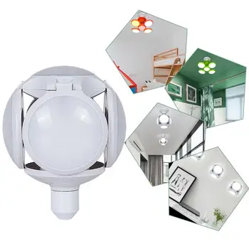 

120LED E27 40W Deformable Football Folding Light UFO Bulb Ceiling Lamp 360 Degrees LED Lamps For Living Room Garage