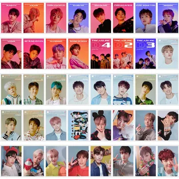 

40PCS/Set KPOP TREASURE Members 1st Single New Album BOY Photo Cards Crystal Photo HD Stickers LOMO Card Bus Stickers