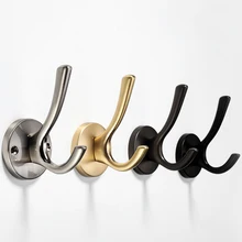 

Thick Metal Coat Hook Nordic Entrance Door Cabinet Door Clothes Hat Hook Single Hook Coat Hook Brushed Copper Color
