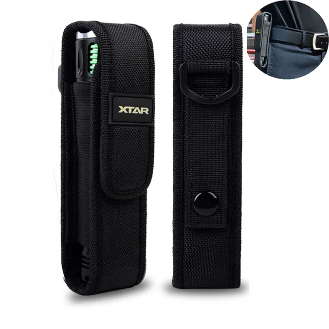 US $2.86 XTAR TZ20 Flashlight Molle Pouch LED Torch Holster Flashlight Case Outdoor Camping Hiking Hunting F