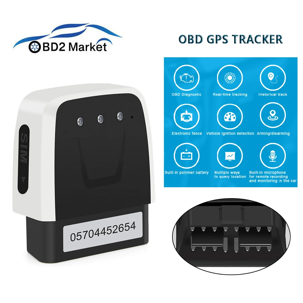 

New OBD GSM GPS Tracker OBD2 Car Diagnostics 2IN1 for iOS/Android OBD locator V20 GPS Locator odb2 obd2 scanner PK ELM 327