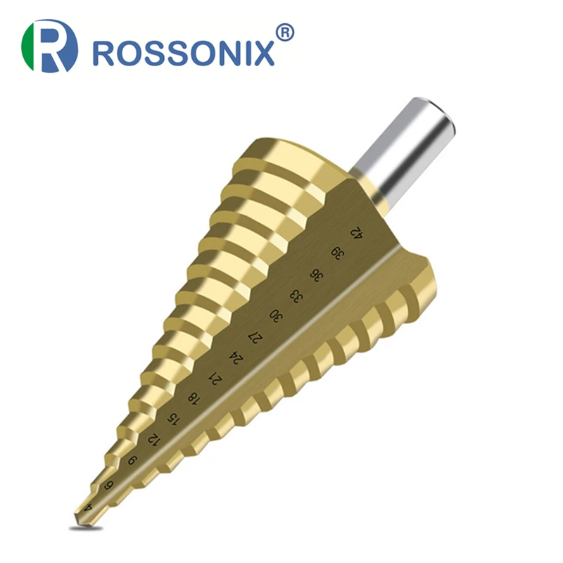 ROSSONIX 1 Piece Large Size 4 42MM High Speed Steel Step Drill Bit