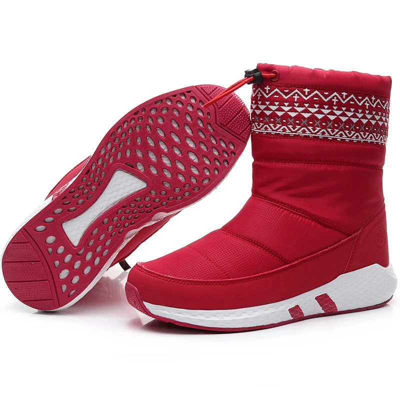 Женские зимние ботинки; коллекция года; женская зимняя обувь на толстом меху; нескользящие ботинки на платформе; женская зимняя обувь с эластичной лентой; zapatos de mujer